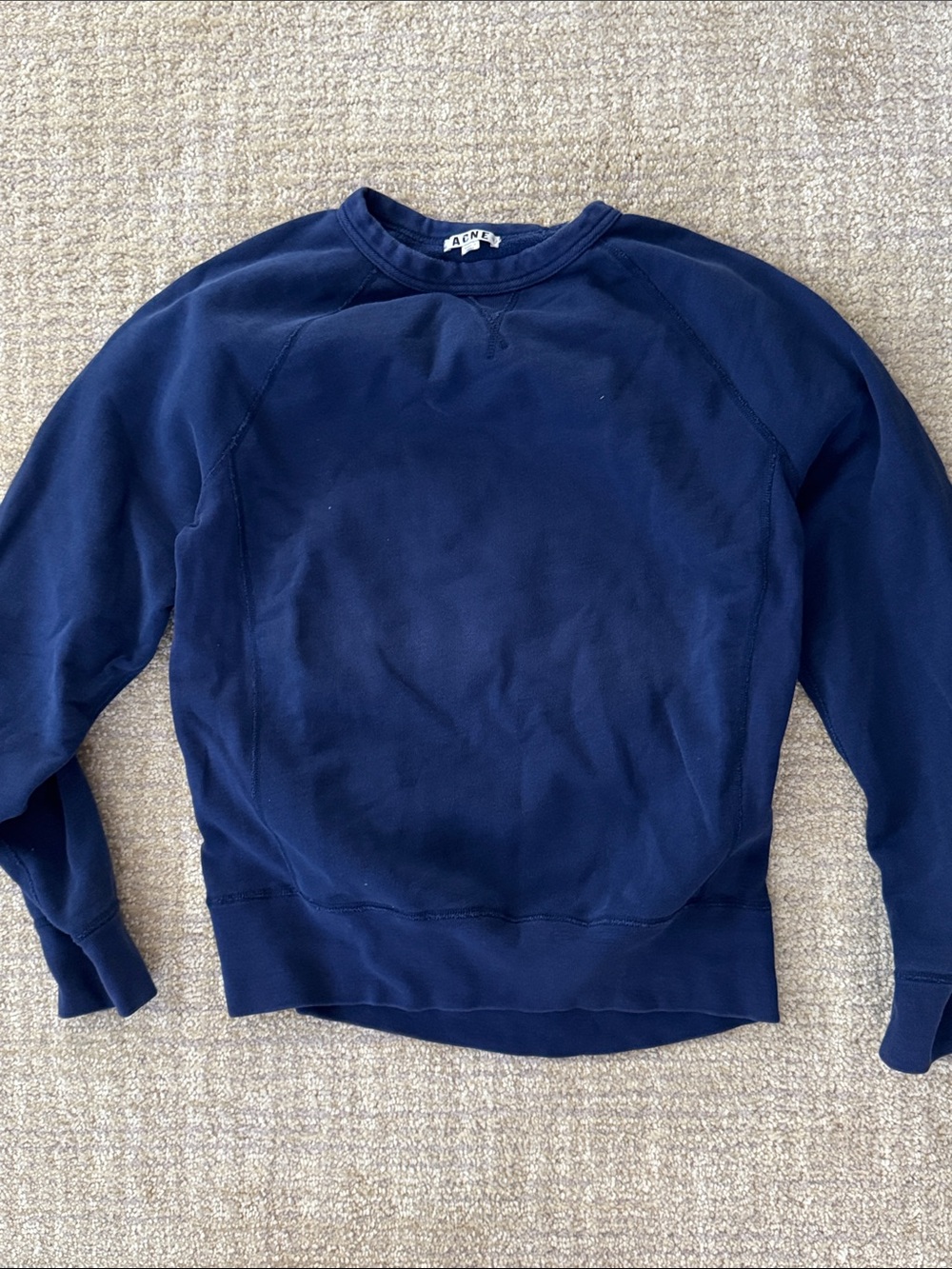 Acne Studios Navy Crewneck Pullover